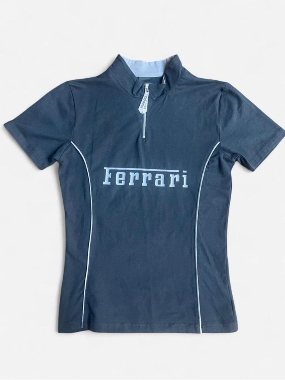 Ferrari F1 Racing Shirt Womens 3 Black Half Zip Formula 1 Licensed 2002